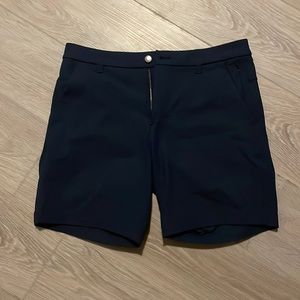Mens lululemon 7inch commission shorts size 31 navy blue